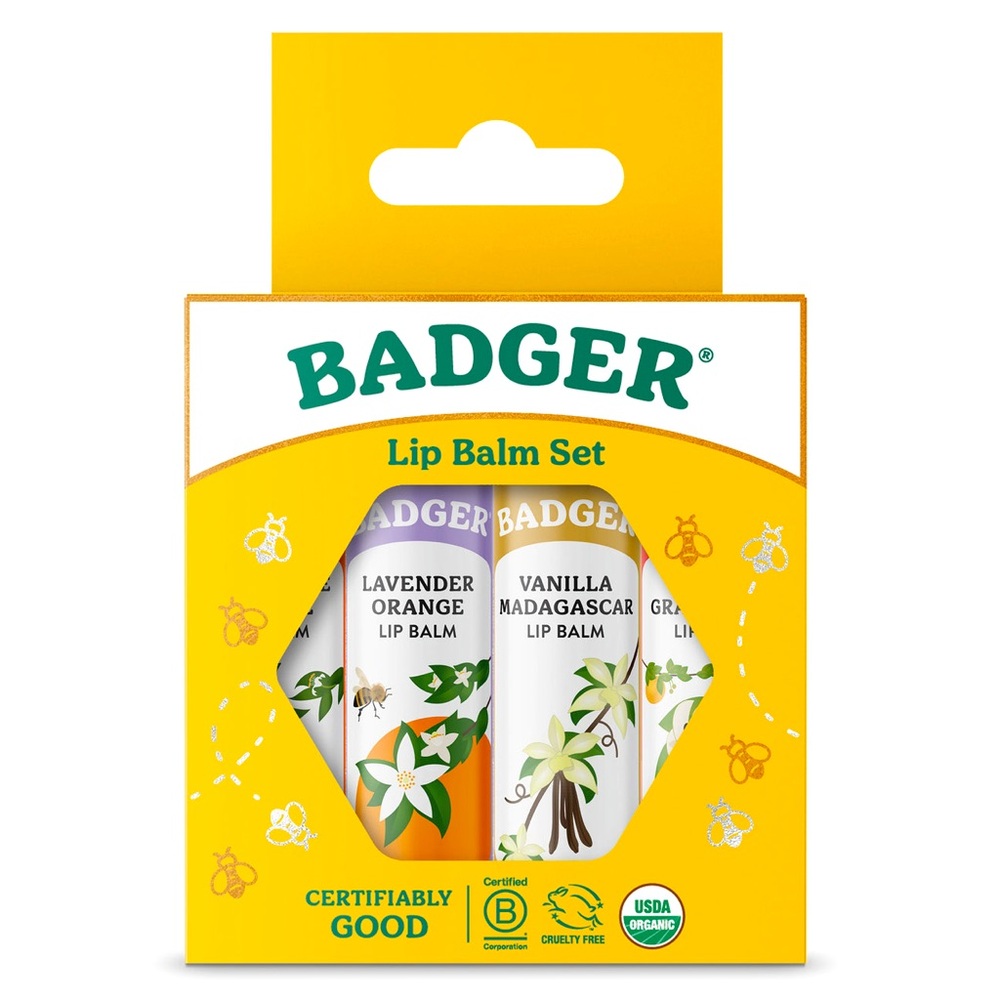 BADGER Lip Balm Set New!!